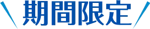 期間限定！